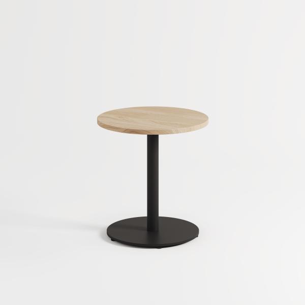 Moka Indoor Round Bistro Table 48cm x 50cm High - Oak By Tiptoe
