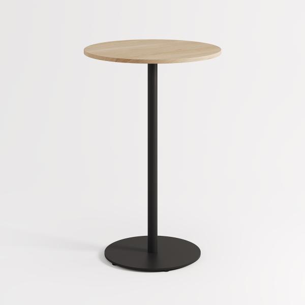 Moka Indoor High Round Bistro Table 70cm - Oak By Tiptoe