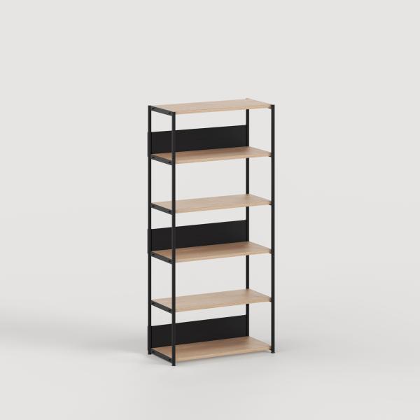 Unit Modular Shelving Level 5 - 180cm High - Oak Shelf By Tiptoe