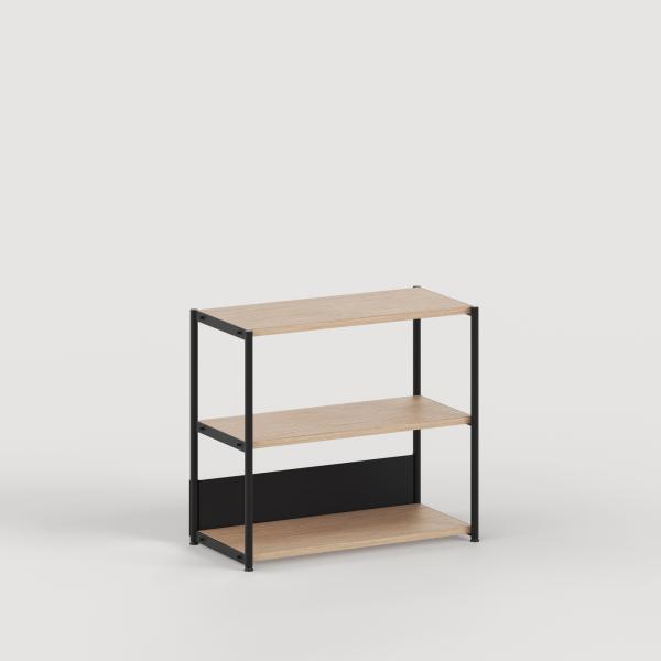 Unit Modular Shelving Level 2 - 75cm High - Oak Shelf By Tiptoe