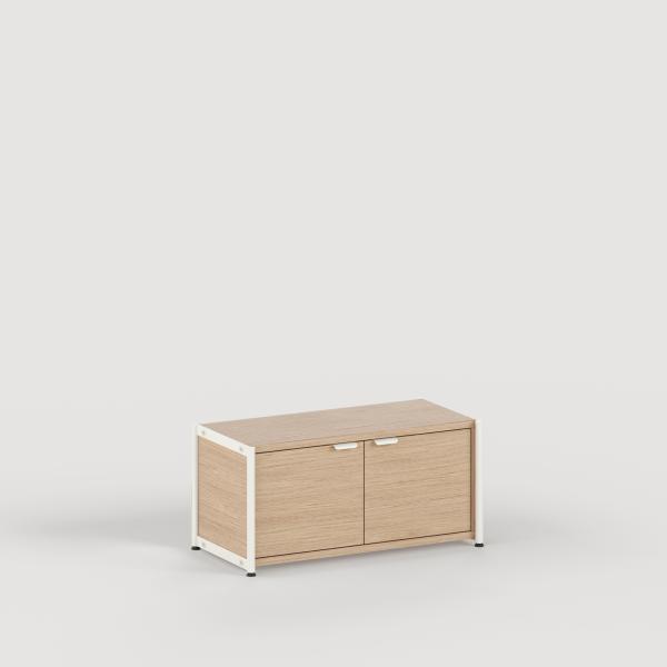 Unit Modular Shelving Level 1 - 40cm High - Oak Shelf By Tiptoe