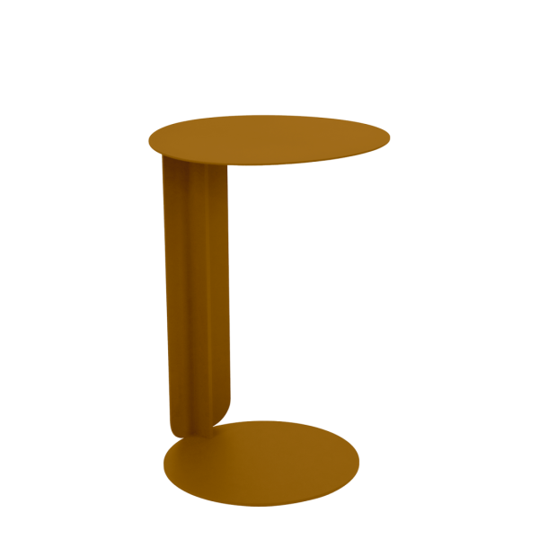 Bebop Offset Side Table By Fermob in Gingerbread