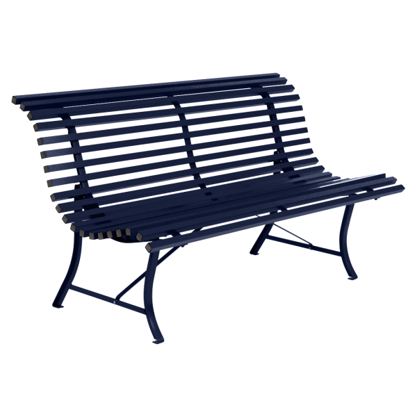 Louisiane Garden Bench 150cm By Fermob in Deep Blue