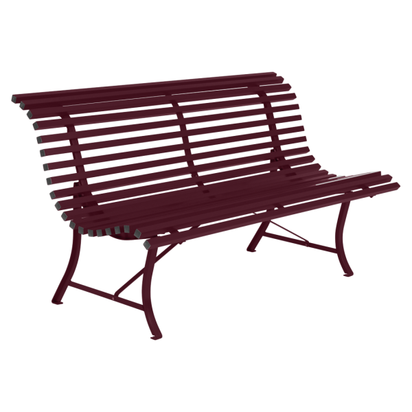 Louisiane Garden Bench 150cm By Fermob in Black Cherry