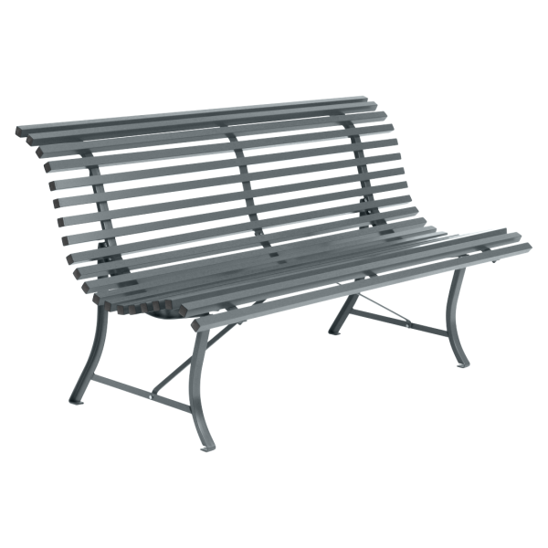 Louisiane Garden Bench 150cm By Fermob in Storm Grey