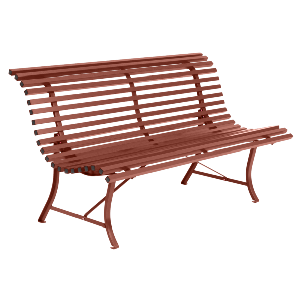 Louisiane Garden Bench 150cm By Fermob in Red Ochre