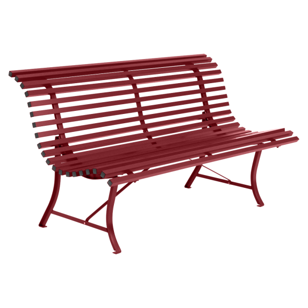 Louisiane Garden Bench 150cm By Fermob in Chilli