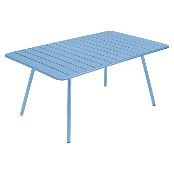 Luxembourg Outdoor Dining Table 165 x 100cm By Fermob in Maya Blue