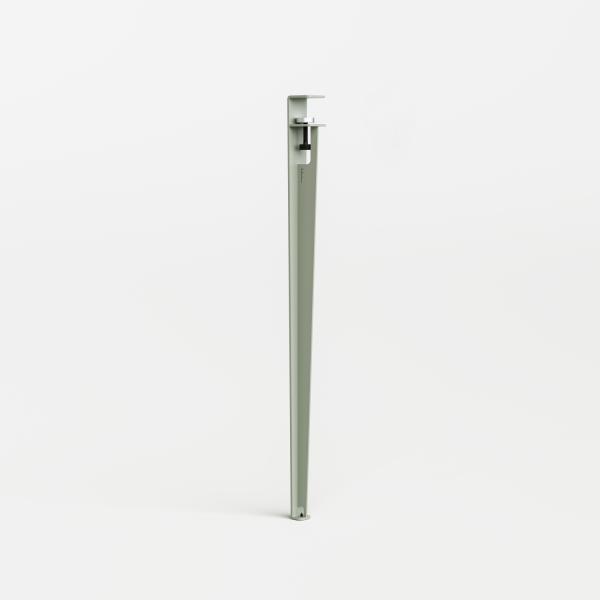 Tiptoe Metal Table Leg With Clamp - Counter Height 90cm in Eucalyptus Grey