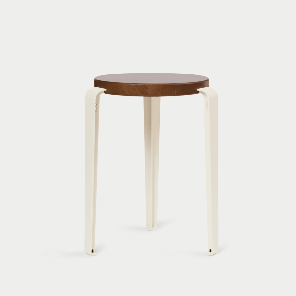 Lou Dining Height Stool 45cm - Tinted Oak By Tiptoe in Cream White
