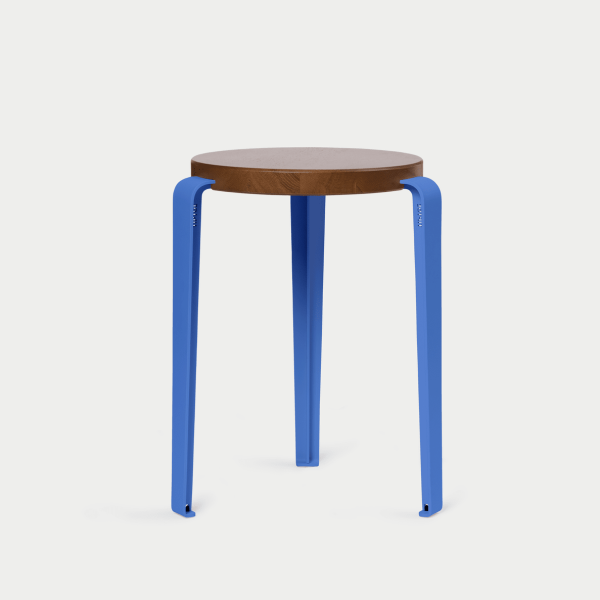 Lou Dining Height Stool 45cm - Tinted Oak By Tiptoe in Azure Blue