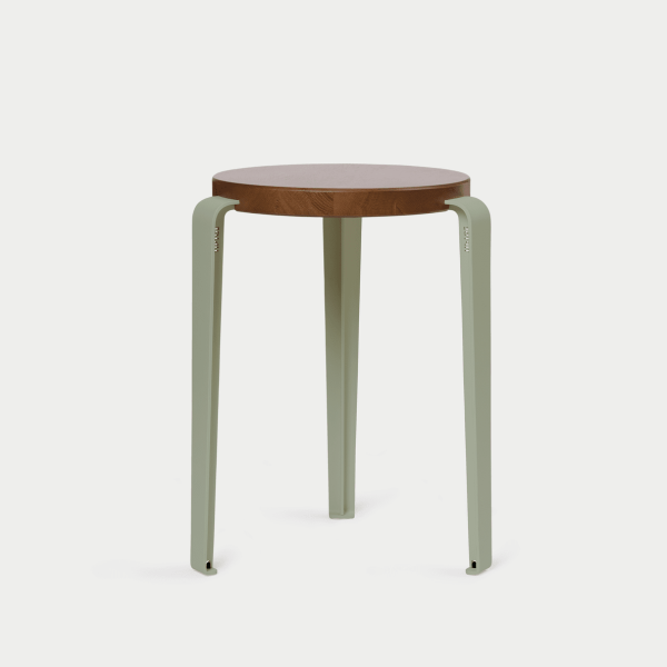 Lou Dining Height Stool 45cm - Tinted Oak By Tiptoe in Eucalyptus Grey
