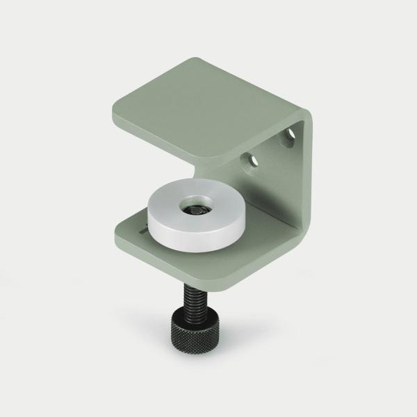 Tiptoe Metal Shelf Clamp Wall Bracket in Eucalyptus Grey