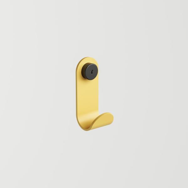 Jo Metal Wall Hook By Tiptoe in Brioche Yellow