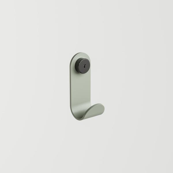 Jo Metal Wall Hook By Tiptoe in Eucalyptus Grey