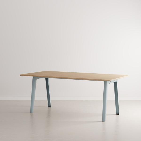 New Modern Indoor Dining Table 190cm - Oak By Tiptoe in Pale Blue