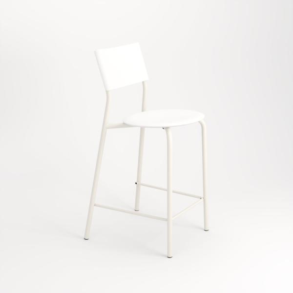 SSD Indoor Counter Height Bar Chair 65cm - Recycled Plastic By Tiptoe in Cream White