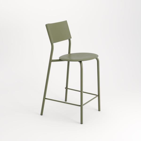 SSD Indoor Counter Height Bar Chair 65cm - Recycled Plastic By Tiptoe in Khaki Green