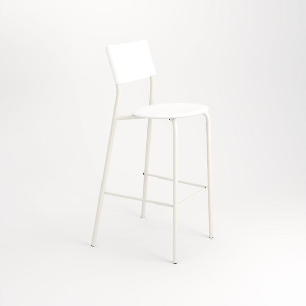 SSD Indoor Bar Chair 75cm - Recycled Plastic By Tiptoe in Cream White