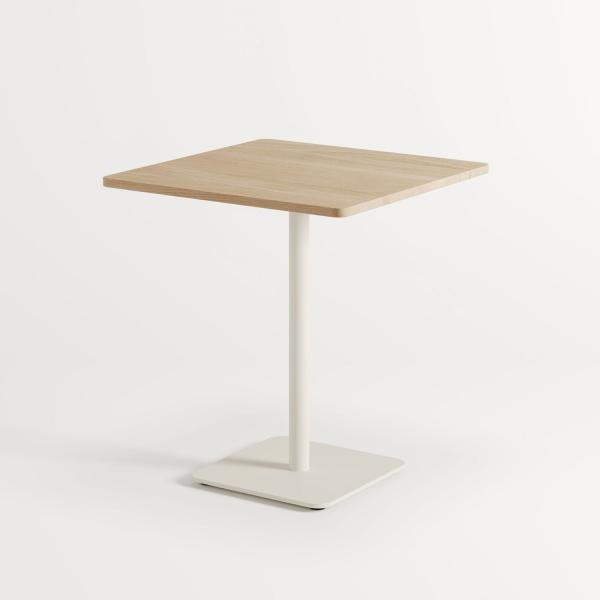 Moka Indoor Bistro Table 70 x 70cm - Oak By Tiptoe in Cream White