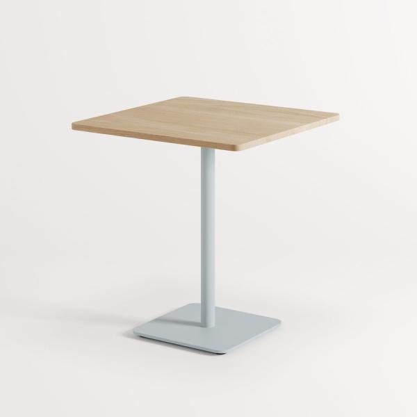 Moka Indoor Bistro Table 70 x 70cm - Oak By Tiptoe in Pale Blue
