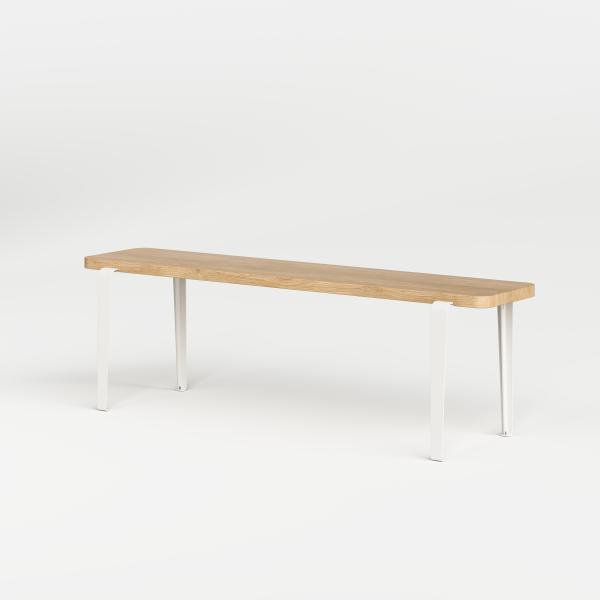 Lou Bench 140cm - Oak By Tiptoe in Cream White