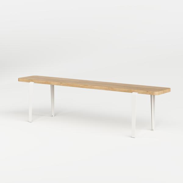 Lou Bench 170cm - Oak By Tiptoe in Cream White