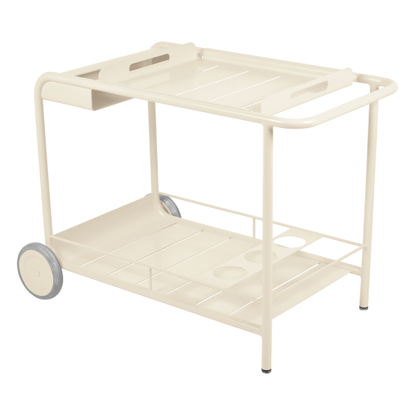 Luxembourg Outdoor Bar Trolley By Fermob in Latte Beige