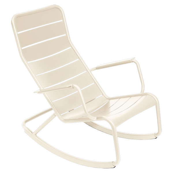 Luxembourg Outdoor Rocking Chair By Fermob in Latte Beige