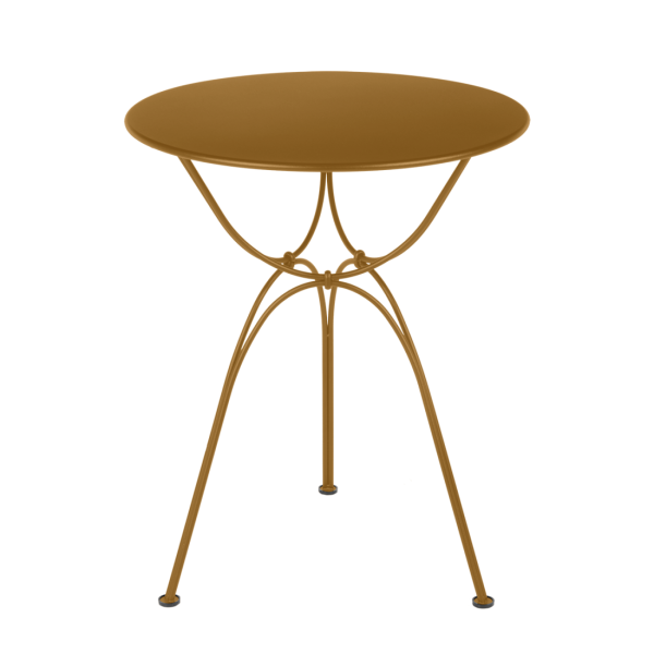 Airloop Garden Dining Round Table 60cm By Fermob in Gingerbread