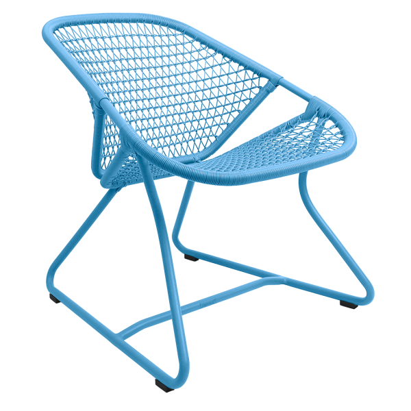Sixties Outdoor Casual Armchair By Fermob in Maya Blue
