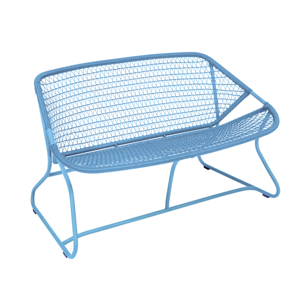 Sixties Outdoor Casual Bench By Fermob in Maya Blue