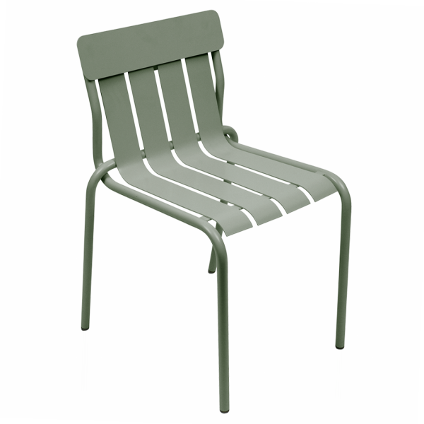 Stripe Aluminium Outdoor Dining Chair By Fermob in Cactus