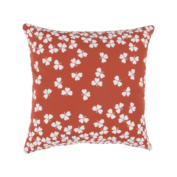 Trefle Outdoor Cushion 44 x 44cm By Fermob in Red Ochre