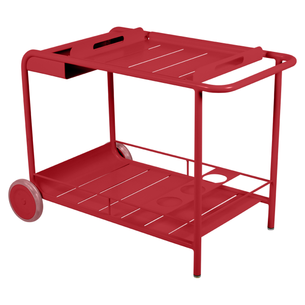 Luxembourg Outdoor Bar Trolley By Fermob in Poppy