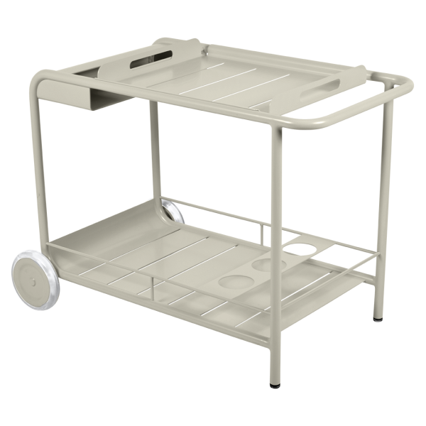 Luxembourg Outdoor Bar Trolley By Fermob in Clay Grey