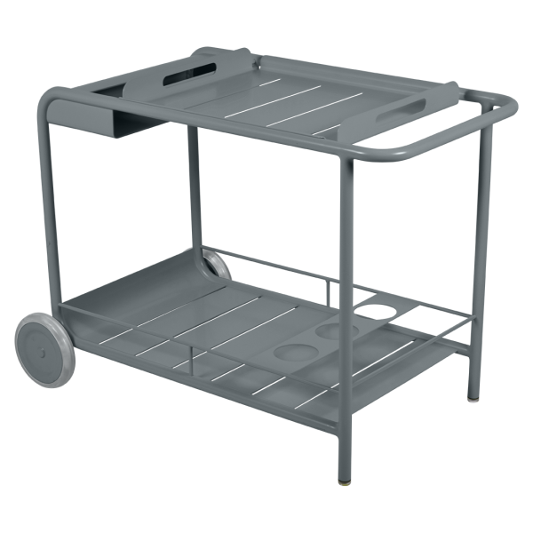 Luxembourg Outdoor Bar Trolley By Fermob in Storm Grey