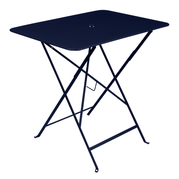 Bistro Outdoor Folding Table Rectangle 77 x 57cm By Fermob in Deep Blue