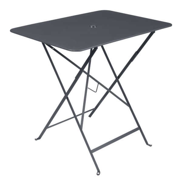 Bistro Outdoor Folding Table Rectangle 77 x 57cm By Fermob in Anthracite