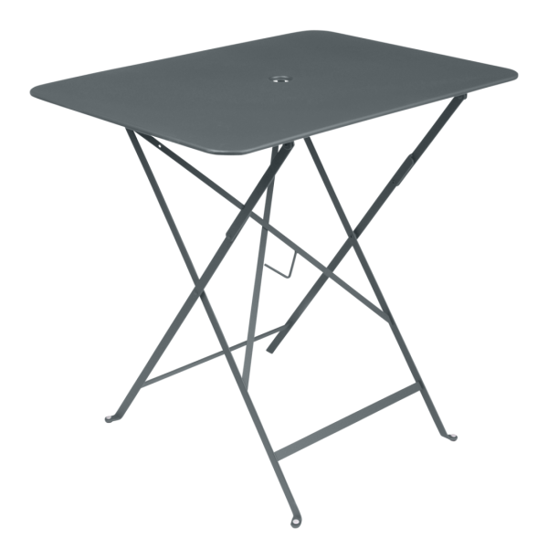 Bistro Outdoor Folding Table Rectangle 77 x 57cm By Fermob in Storm Grey