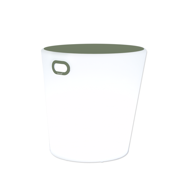 Inoui Outdoor Portable Stool Lamp by Fermob in Cactus