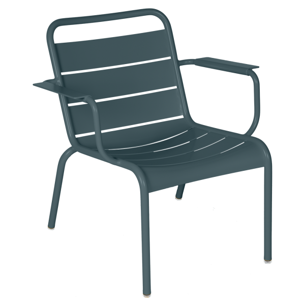 Luxembourg Outdoor Lounge Armchair By Fermob in Storm Grey