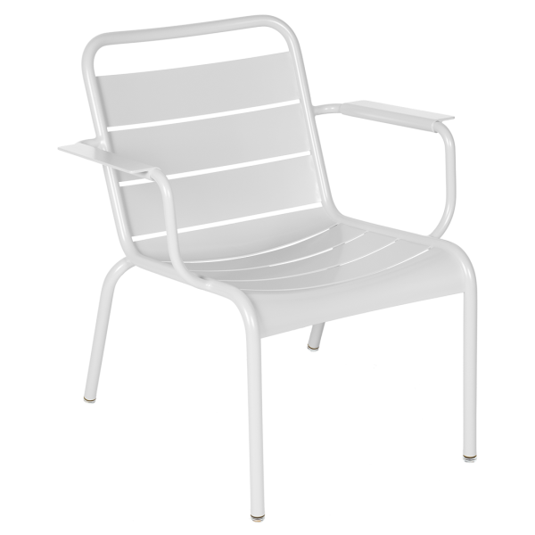 Luxembourg Outdoor Lounge Armchair By Fermob in Cotton White