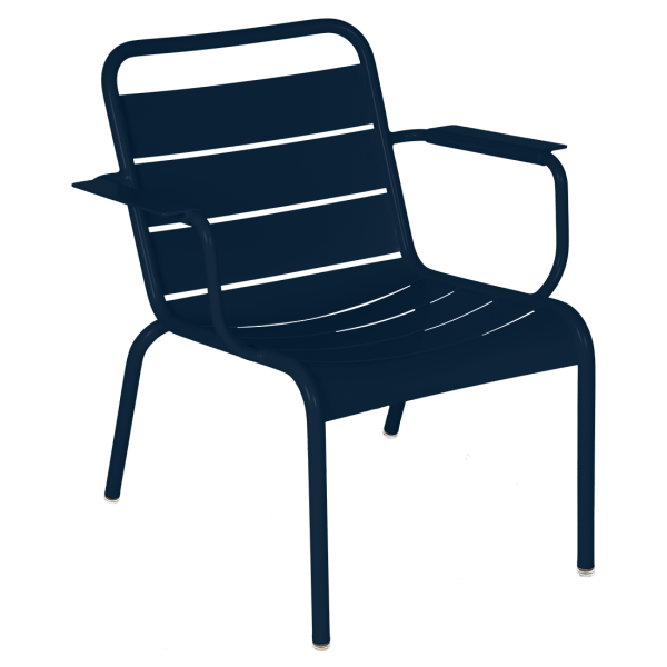 Luxembourg Outdoor Lounge Armchair By Fermob in Deep Blue