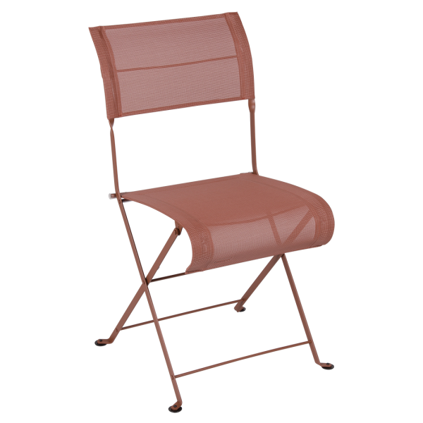 Dune Folding Outdoor Chair By Fermob in Red Ochre