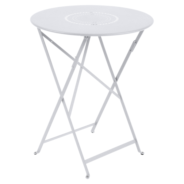 Floreal Folding Garden Table Round 60cm By Fermob in Cotton White