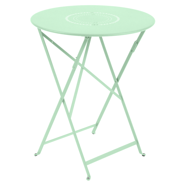 Floreal Folding Garden Table Round 60cm By Fermob in Opaline Green