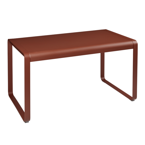 Bellevie Outdoor Dining Table 140 x 80cm By Fermob in Red Ochre