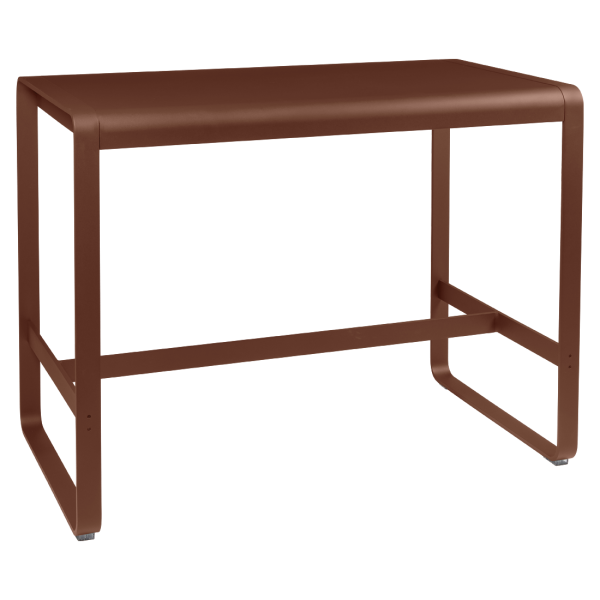 Bellevie Outdoor High Bar Table 140 x 80cm By Fermob in Red Ochre
