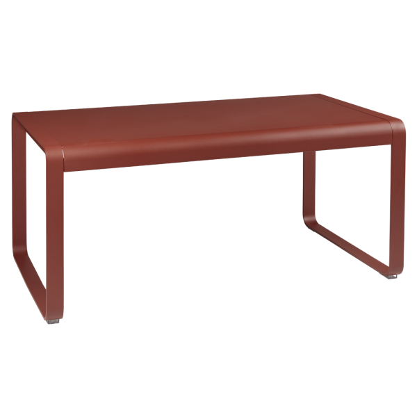 Bellevie Outdoor Mid Height Table 140 x 80cm By Fermob in Red Ochre